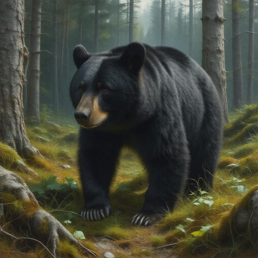 black bear (Ursus americanus)